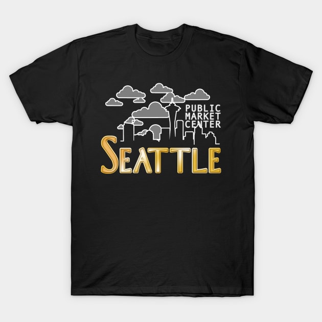 Seattle Skyline T-Shirt by nickbuccelli